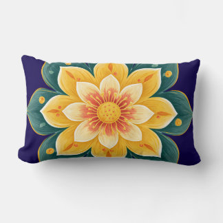 Elegante sierkussen met bloemenprint kussen