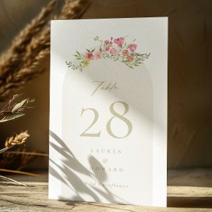 Elegante sierlijke bloemen lente tuin bruiloft kaart