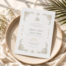 Elegante Sierlijke Bloemrijke Islamitische Trouwui