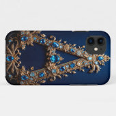 Elegante sierlijke gouden letter A Case-Mate iPhone Case (Achterkant (horizontaal))