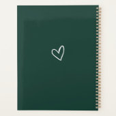 Élégante Signature Script Mariage Vert Émeraude (Dos)