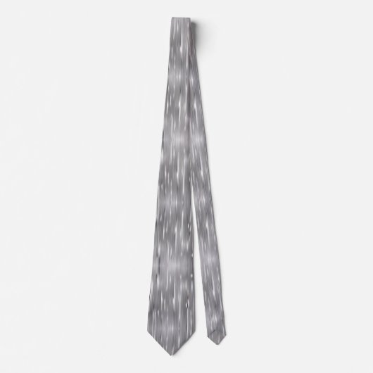 Elegante Silver Shimmering Stropdas bruiloft Strop (Voorkant)