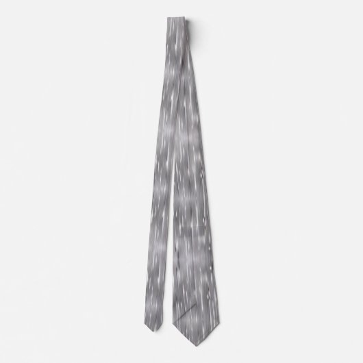 Elegante Silver Shimmering Stropdas bruiloft Strop (Achterkant)
