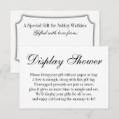 Elégante, Simple Sans Enveloppement Carte Cadeau B (Devant / Derrière)