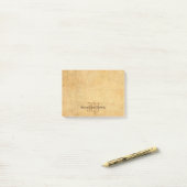 Elegante Sjabloon  Calligrafie Monogram Post-it® Notes (Op bureau)