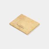 Elegante Sjabloon  Calligrafie Monogram Post-it® Notes (Schuin)