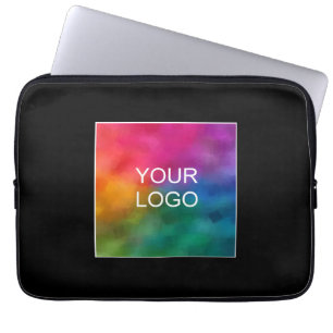 Elegante Sjabloon Custom Business Company Logo hie Laptop Sleeve