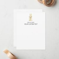 Elegante skiër persoonlijke briefpapier