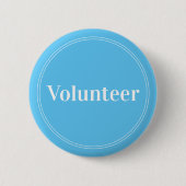 Elegante Sky Blue Pin-back Vrijwillige Buttonnen Ronde Button 5,7 Cm (Voorkant)