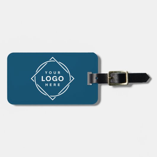 Elegante & Slanke Zwarte QR Code Bagagelabel (Voorkant horizontaal)