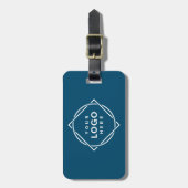 Elegante & Slanke Zwarte QR Code Bagagelabel (Voorkant verticaal)