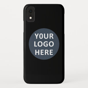 Elegante & Slanke Zwarte QR Code iPhone XR Hoesje