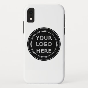 Elegante & Slanke Zwarte QR Code iPhone XR Hoesje