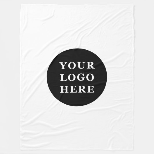 Elegante & Slanke Zwarte QR Code Fleece Deken (Voorkant)