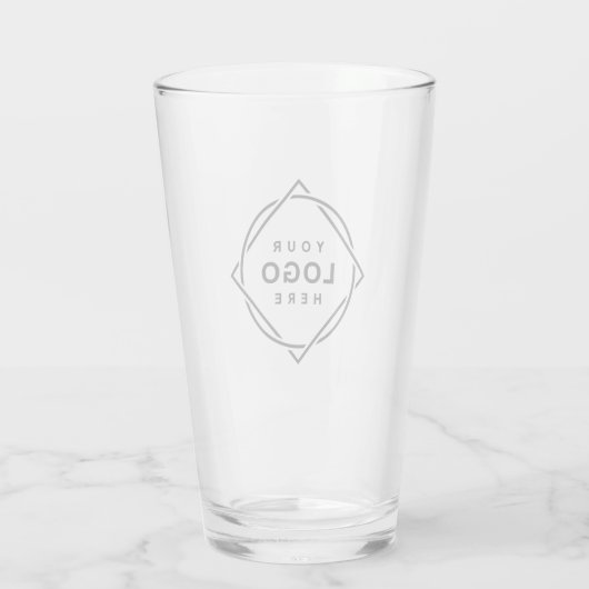 Elegante & Slanke Zwarte QR-code Glas (Achterkant)