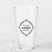 Elegante & Slanke Zwarte QR-code Glas (Voorkant)