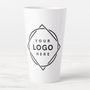 Elegante & Slanke Zwarte QR Code Latte Mok