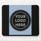 Elegante & Slanke Zwarte QR Code Muismat (Voorkant)