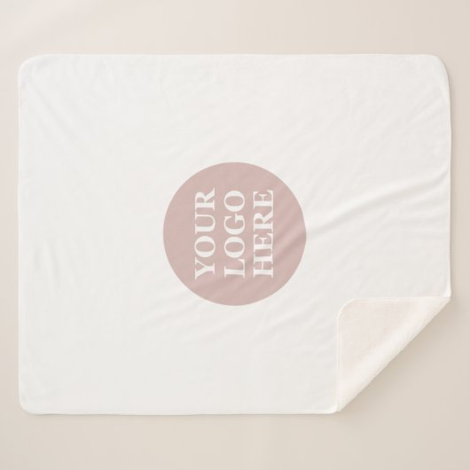 Elegante & Slanke Zwarte QR Code Sherpa Deken (Voorkant (horizontaal))