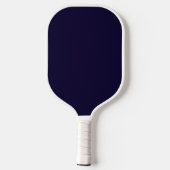 Elegante Slogan Navy Blauw & Wit | Modern monogram Pickleball Paddle (Achterkant)