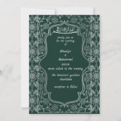 ELEGANTE smaragdgroene en witte ISLAMITISCHE BRUIL Kaart (Voorkant)