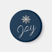 Elegante sneeuwvlok Joy Magnet Magneet (Voorkant)