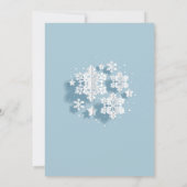 Elegante sneeuwvlok KERSTVAKANTIE BRUNCH Kaart (Achterkant)