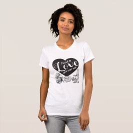 Elegante Solid Heart Foodie T-Shirt