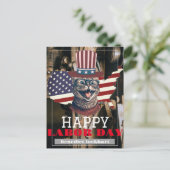 Elegante Solidariteit arbeidersdag met de vlag van Briefkaart (Staand voorkant)