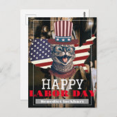 Elegante Solidariteit arbeidersdag met de vlag van Briefkaart (Voorkant / Achterkant)