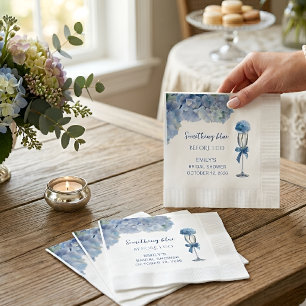 Elegante Something Blue Hydrangea Bloemstuk Feest Servet