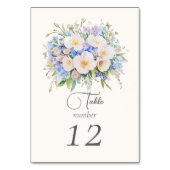 Elegante Sophisticated Floral Wedding Kaart (Voorkant)