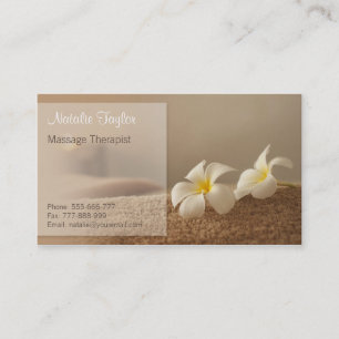 Elegante Spa- en Wellness-therapeut Visitekaartjes