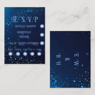 Elegante Sparkle Wedding Informatiekaartje