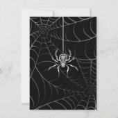 Elegante Spin Halloween-feestuitnodiging Kaart (Achterkant)