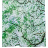 Elegante Spooky Leaves & Branches Douchegordijn (Voorkant)