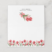 Elegante Spring Flower Tulip Roze en Rood (Buitenkant ongevouwen)
