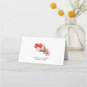 Elegante Spring Flower Tulip Roze en Rood (Achterkant)