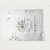 Elegante Sprookje | Prinses Verjaardag Achtergrond Wandkleed (Voorkant (horizontaal))