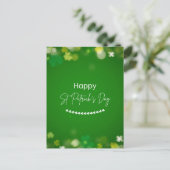 Elegante St. Patrick's Day Shamrock Briefkaart (Staand voorkant)