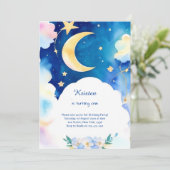 Elegante Stardust Night Sky Verjaardag Kaart (Staand voorkant)