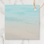 Elegante Starfish strand bruiloft Folie Bedankjes Labels (Achterkant)