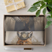 Elegante Steampunk Fox Tissuepapier (Geschenk)