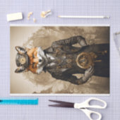 Elegante Steampunk Fox Tissuepapier (Craft)