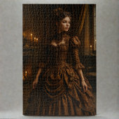 Elegante Steampunk Victoriaans Lady in Brown Legpuzzel