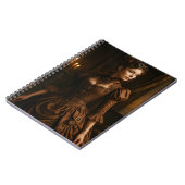 Elegante Steampunk Victoriaans Lady in Brown Notitieboek (Linkerzijde)