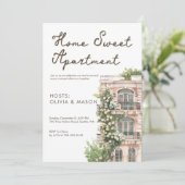 Elegante stedelijke appartement housewarming kaart (Staand voorkant)