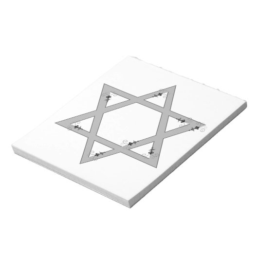 elegante ster van david notitieblok (Gedraaid)