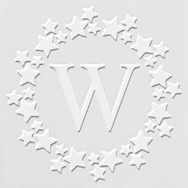 Elegante Sterren #2 Lijst Enig Initiaal Monogram