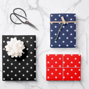Elegante sterren verpakken papier sheet set inpakpapier vel